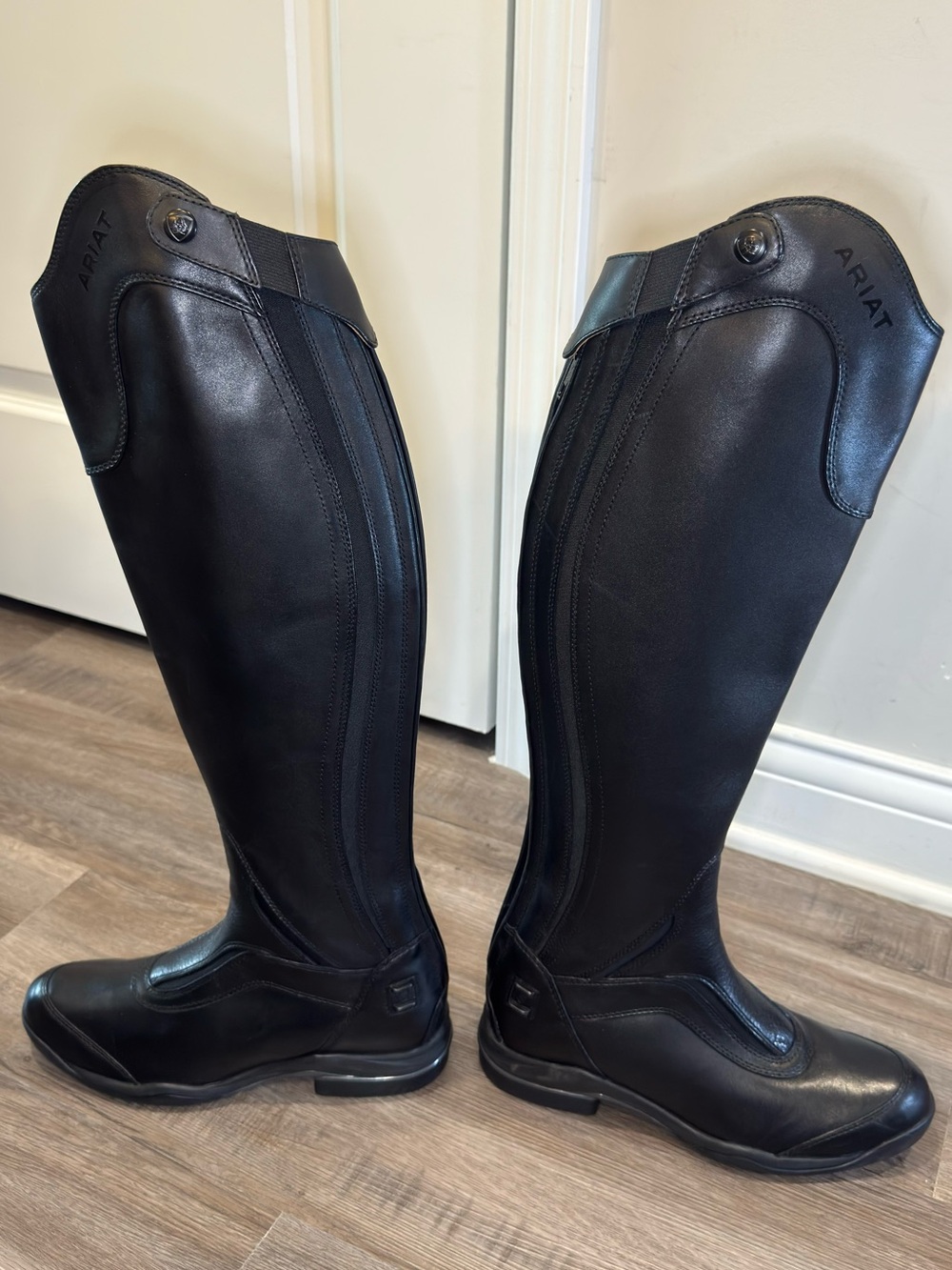Ariat V Sport Zip Tall Black Leather Riding Boots - Picture 6 of 10